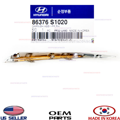 GENUINE Grille Molding Trim Front Upper RIGHT ⭐OEM⭐ HYUNDAI SANTA FE 2019-2020