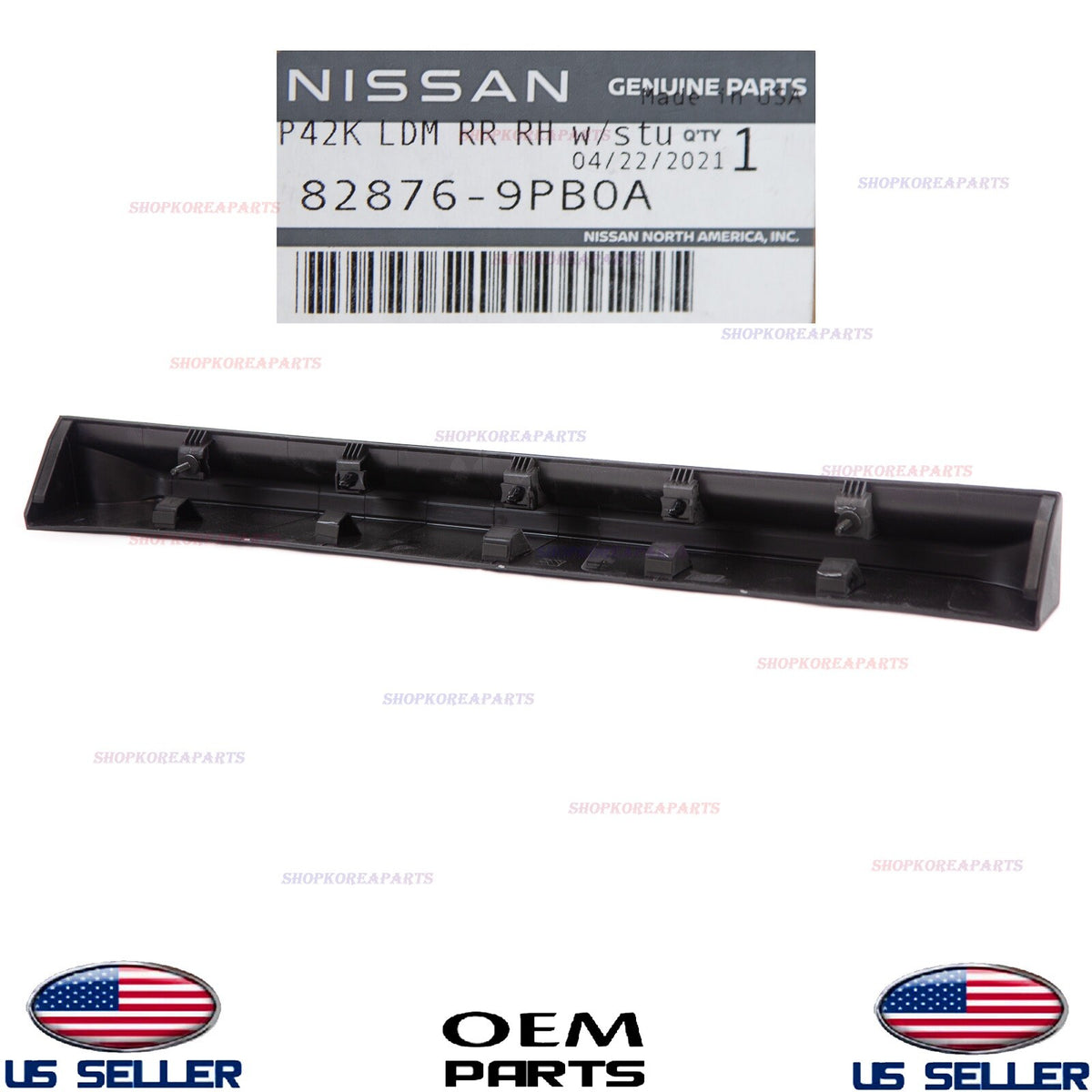 GENUINE Rear RIGHT Door Lower Moulding Black Passenger Side OEM PATHFINDER 16-20