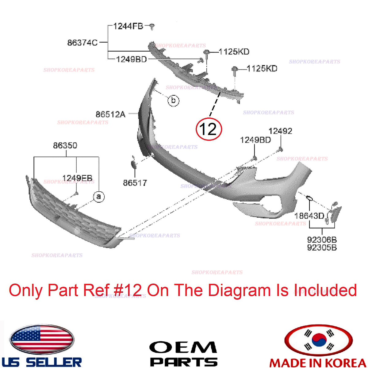 GENUINE Front Radiator Grille Trim Bezel Upper Garnish OEM Kia Seltos 2.0L 21-23
