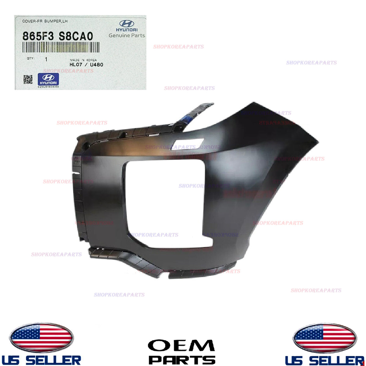 GENUINE OEM Front LEFT Driver Side Bumper Cover 2023-25 Palisade SE SEL XRT