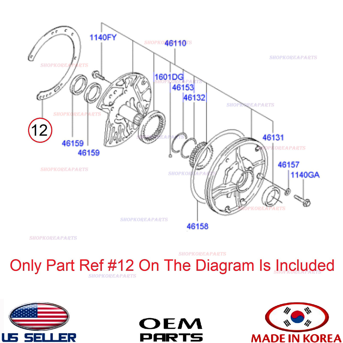 GENUINE Automatic Transmission Oil Pump Gasket ⭐OEM⭐ Hyundai Kia 46156-22030