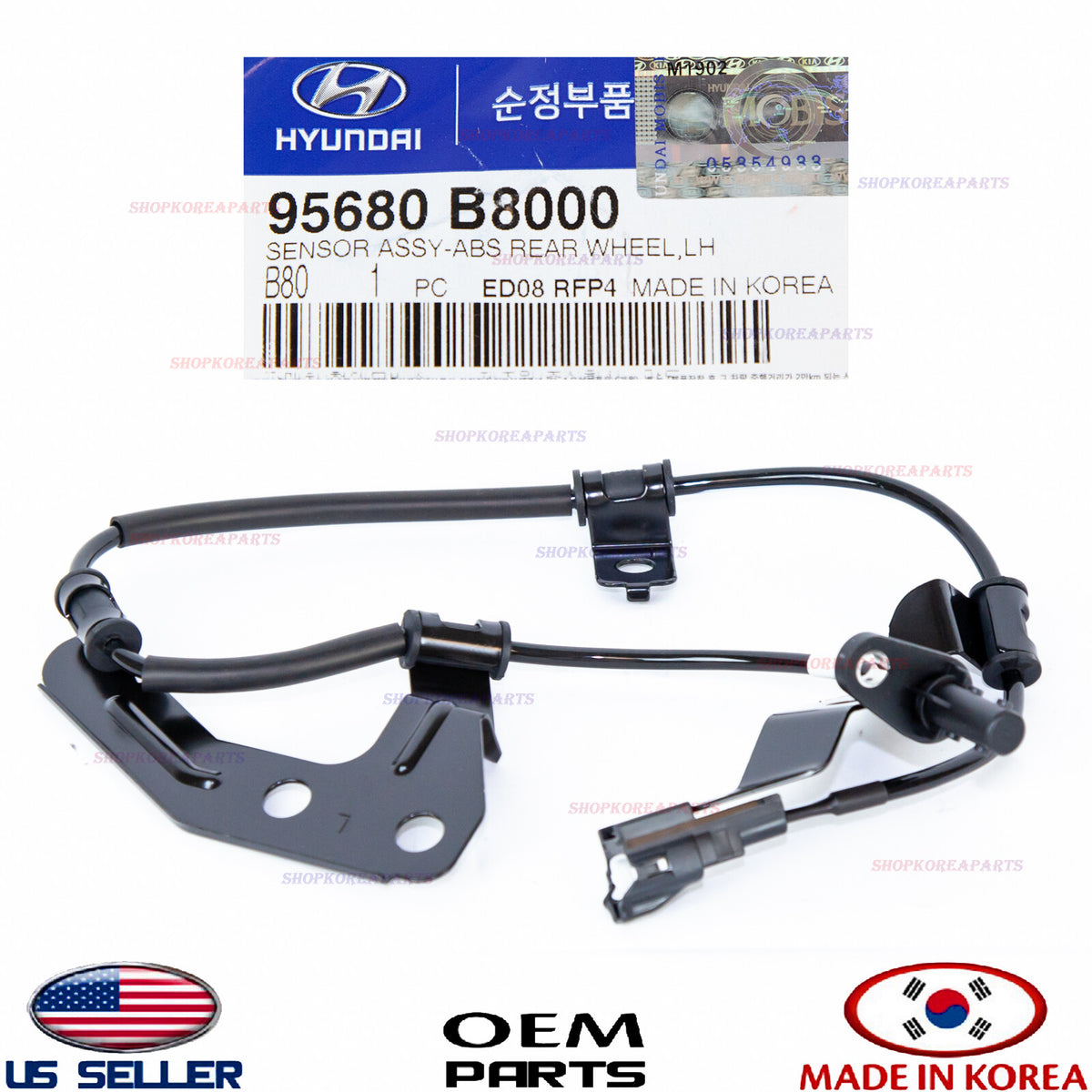 GENUINE ABS Wheel Speed Sensor Rear LEFT Driver Side OEM Santa Fe 3.3L 4WD 13-18
