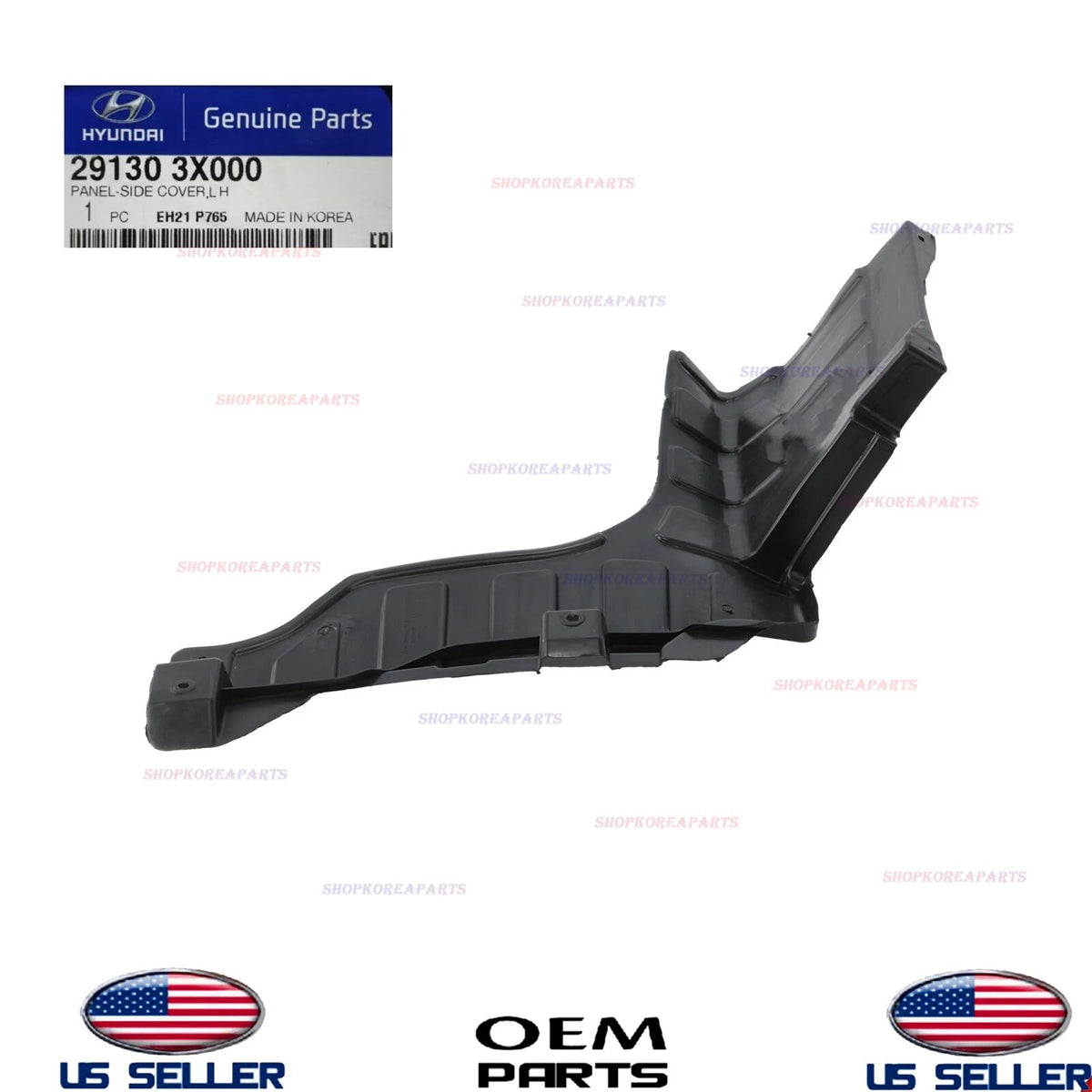 GENUINE OEM Engine Cover Splash Shield LEFT Driver Side 2011-2013 Elantra Sedan