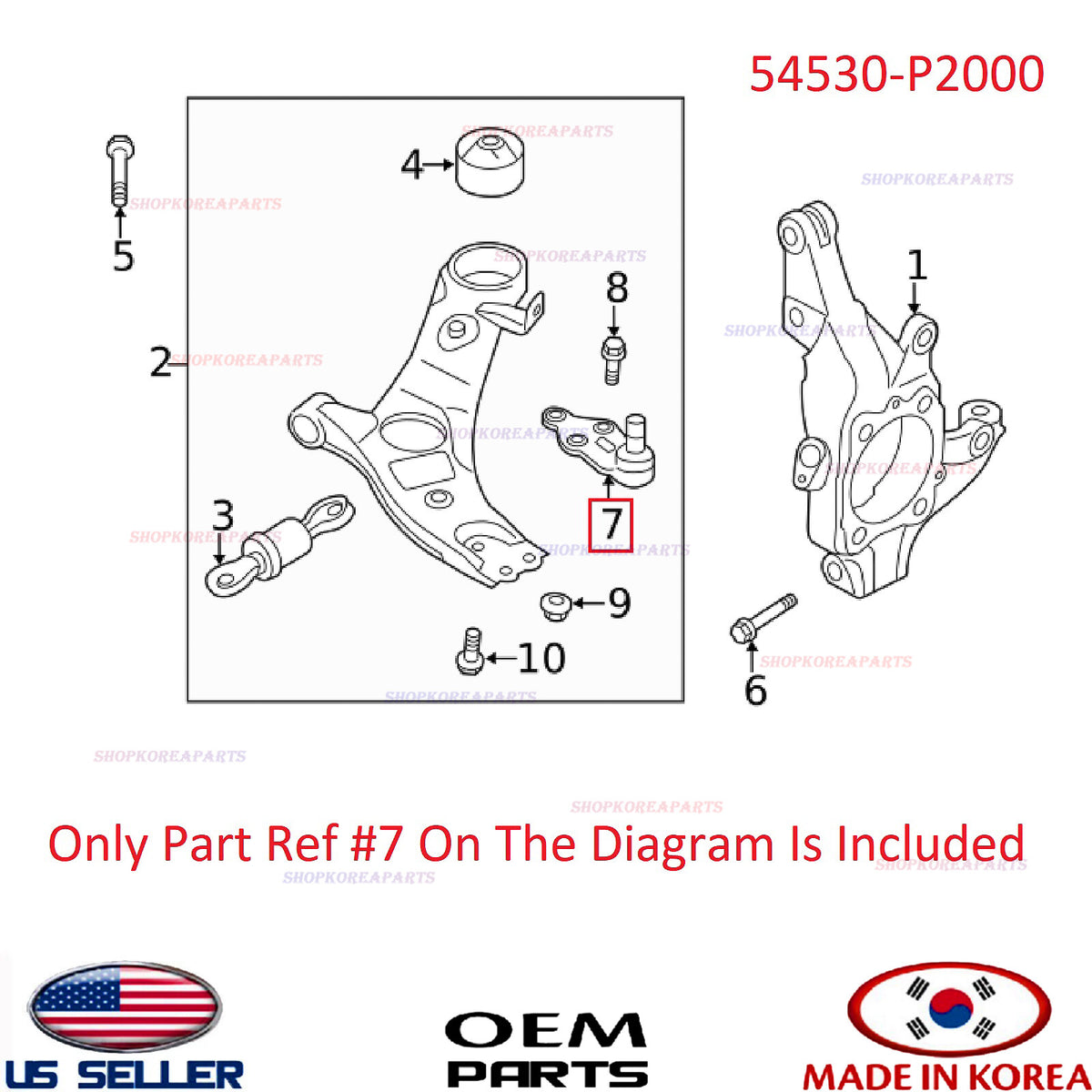 GENUINE Front Lower Ball Joint 1 piece ⭐OEM⭐ Hyundai Kia 2021-2026 *See List