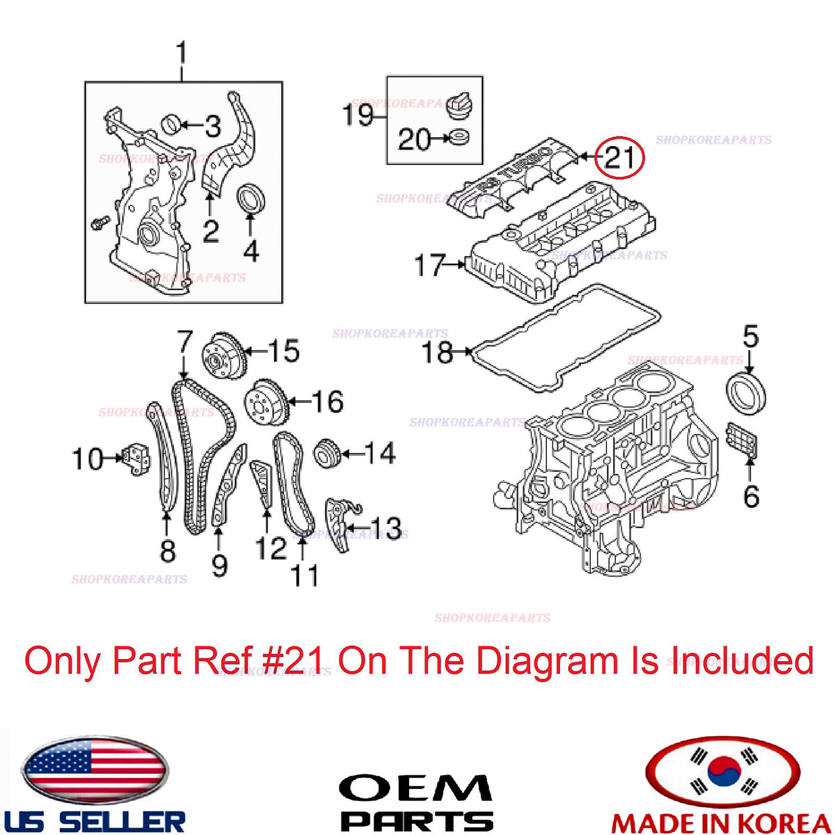 GENUINE Engine Cover Upper Plate ⭐OEM⭐ Genesis Coupe 2.0L Turbo 2010-2014