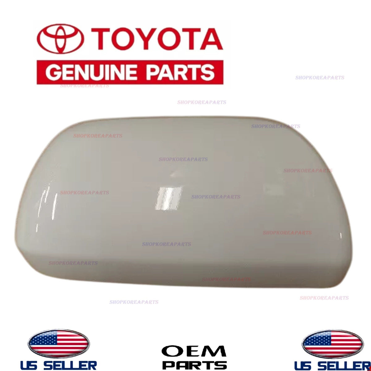 OEM Outer Mirror Cover RIGHT Passenger Side Super White 2011-20 Toyota Sienna