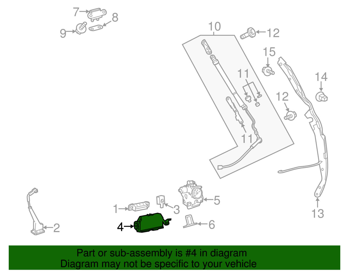 GENUINE OEM Liftgate Control Module 2014-2016 Toyota RAV4 89222-42033