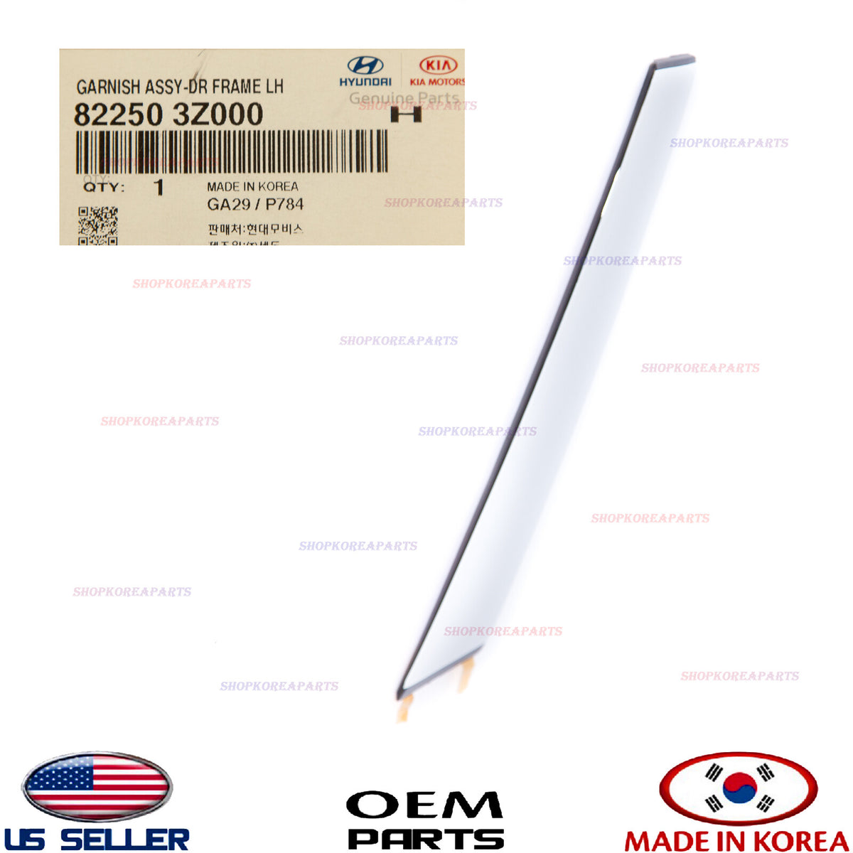 GENUINE Front Door Molding Outside Vertical LEFT ⭐OEM⭐ Hyundai 82250-3Z000