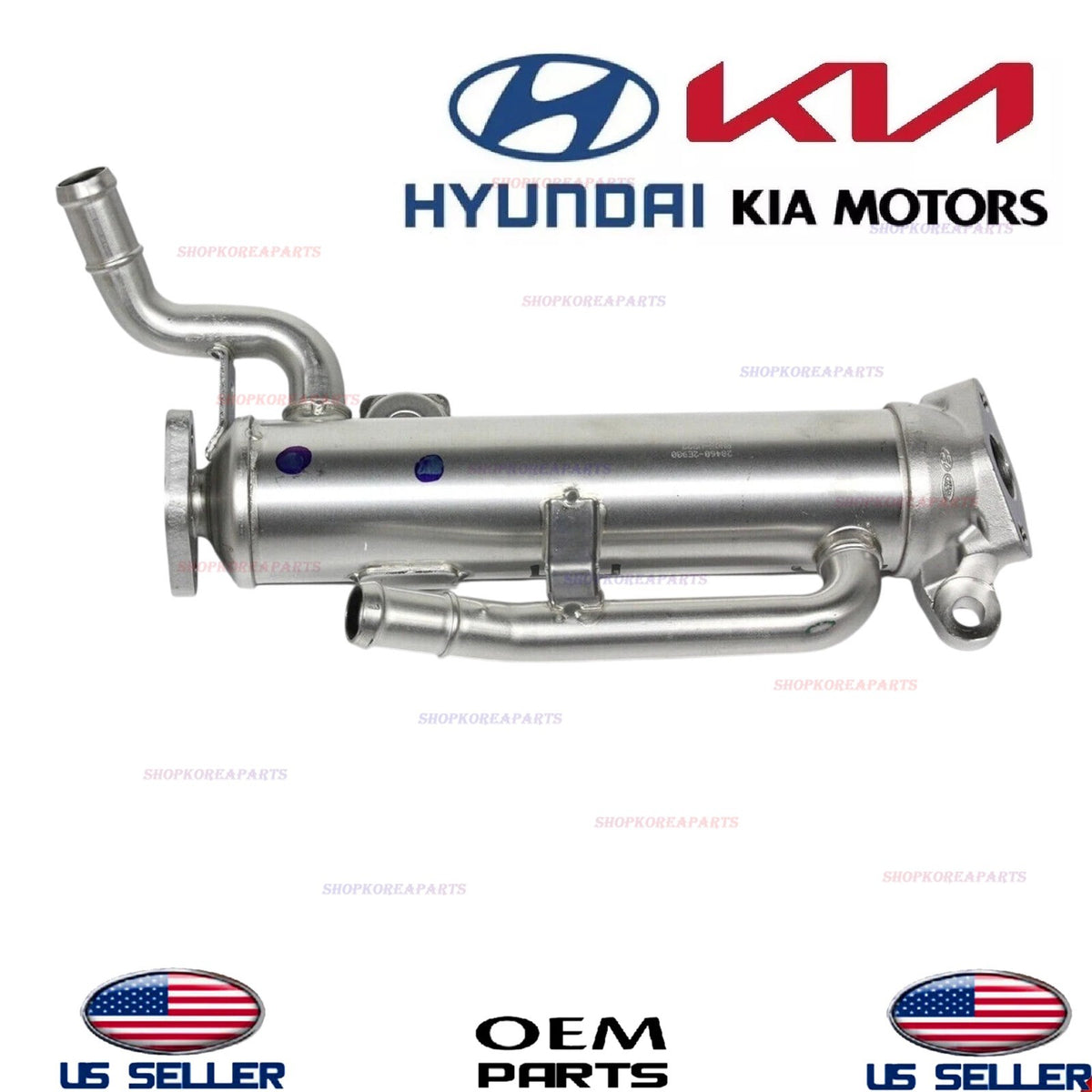 GENUINE Engine EGR Cooler with Pipe 2016-2017 Hyundai Sonata 2.0L HYBRID