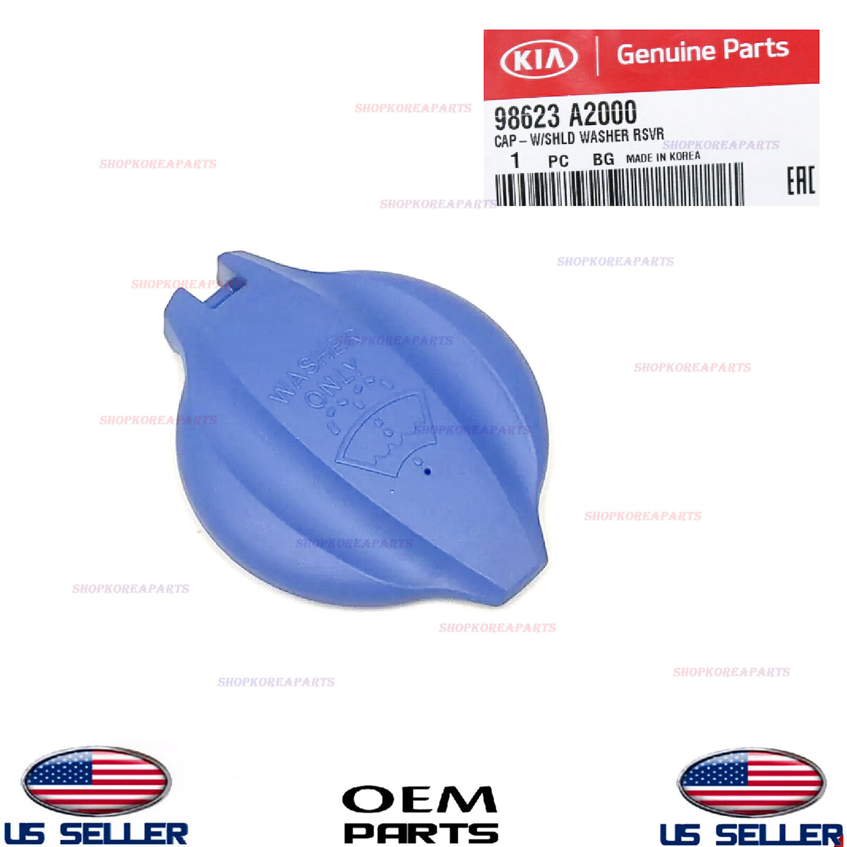 GENUINE OEM Windshield Washer Reservoir Cap 2014-2022 Kia Hyundai Genesis