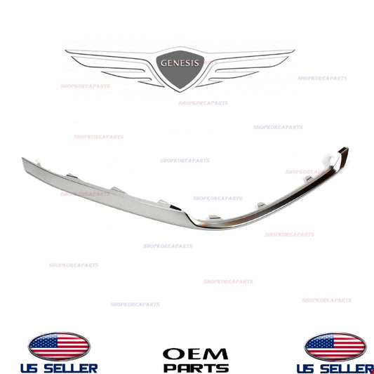 OEM Rear Bumper MATT Chrome Molding LEFT Driver Genesis GV80 2021-2024 Prestige