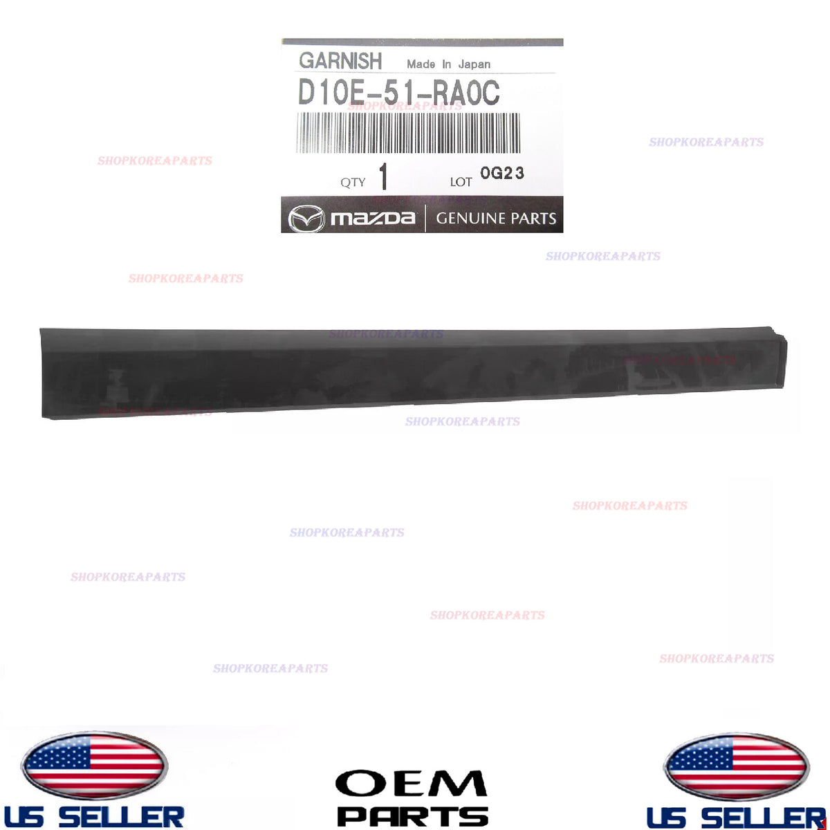 GENUINE OEM Front RIGHT Passenger Side Door Lower Molding Mazda CX-3 2016-2021