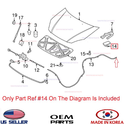 GENUINE Hood Latch Release Handle ⭐OEM⭐ KIA RIO 2018-2023 8118034000WK
