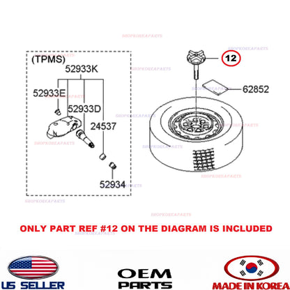 GENUINE Spare Tire Hold Down Bolt, Retainer Clamp HYUNDAI KIA *See compatibility