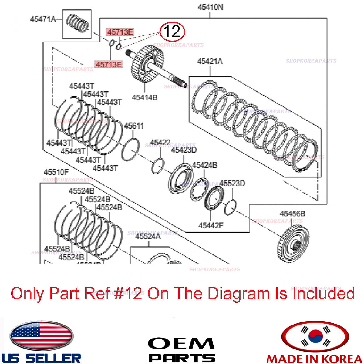 Automatic Transmission Input Shaft Seal ⭐OEM⭐ HYUNDAI KIA *See Compatibility