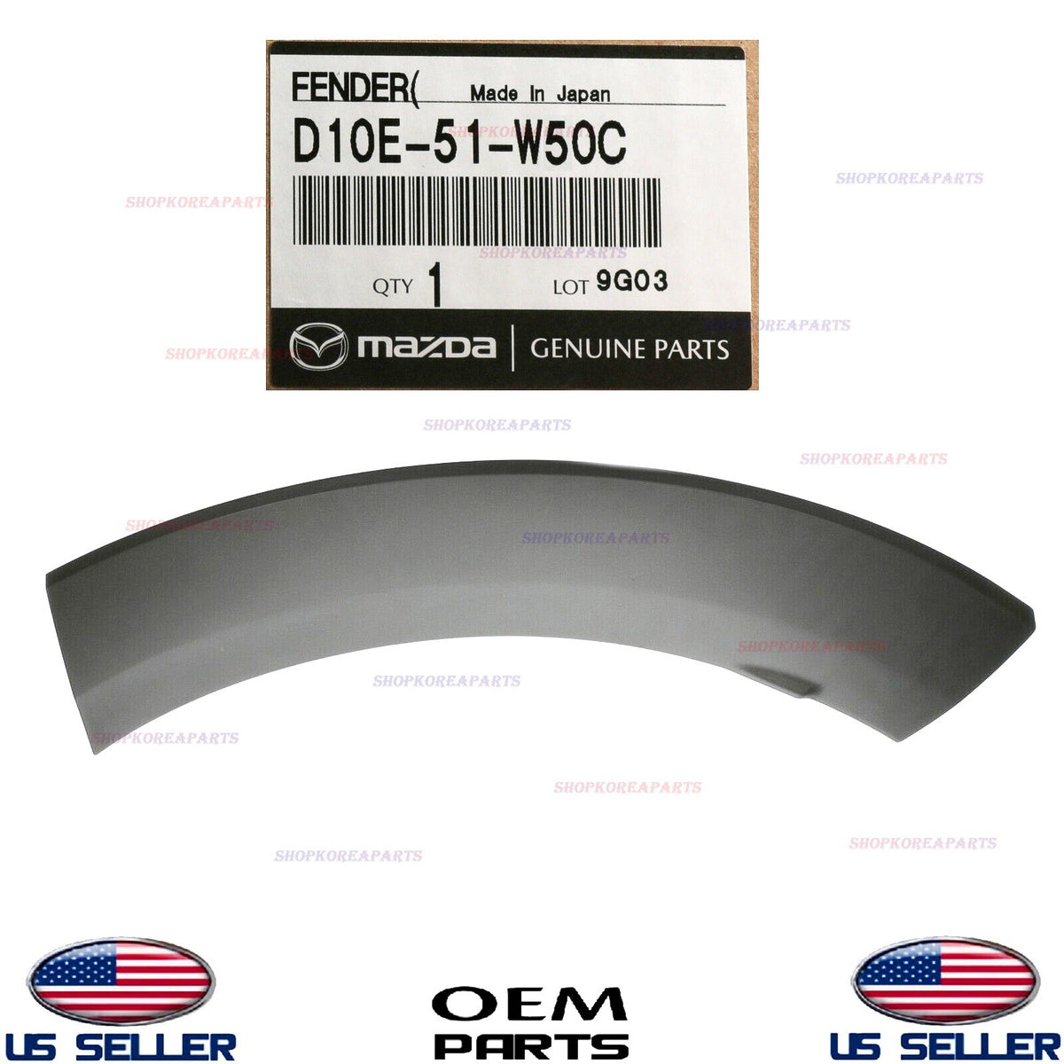 GENUINE Rear Fender Wheel Molding RIGHT Passenger Side OEM Mazda CX-3 2016-2022