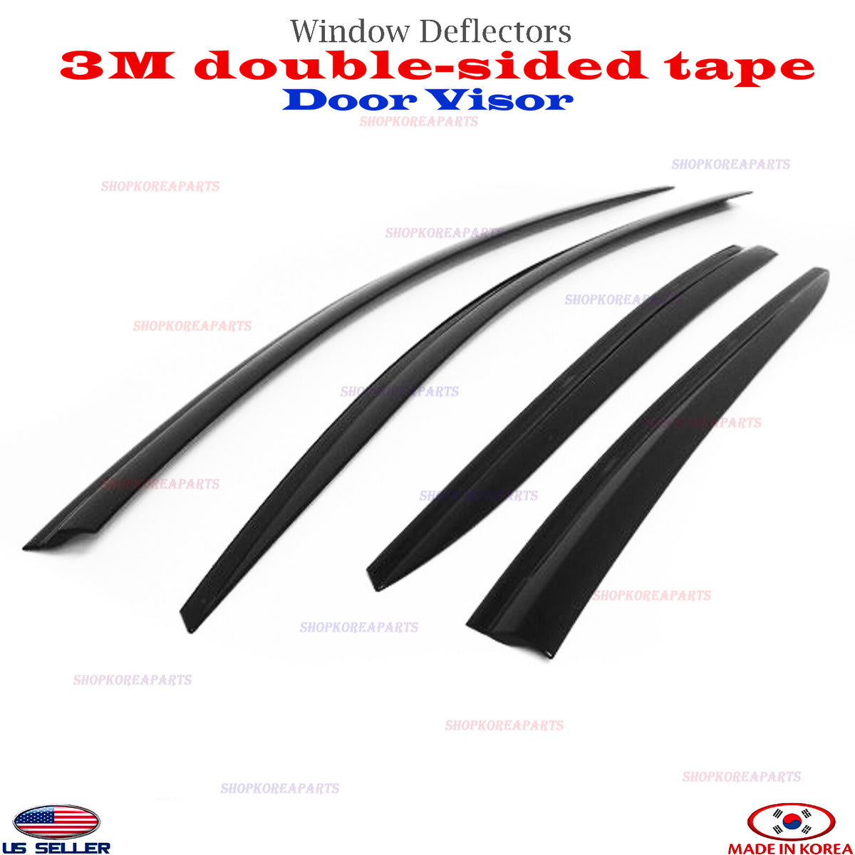 SMOKE DOOR VISOR WINDOW VENT DEFLECTOR fits Toyota Prius Prime 2017-2020