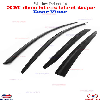 SMOKE DOOR VISOR WINDOW VENT DEFLECTOR fits Toyota Prius Prime 2017-2020