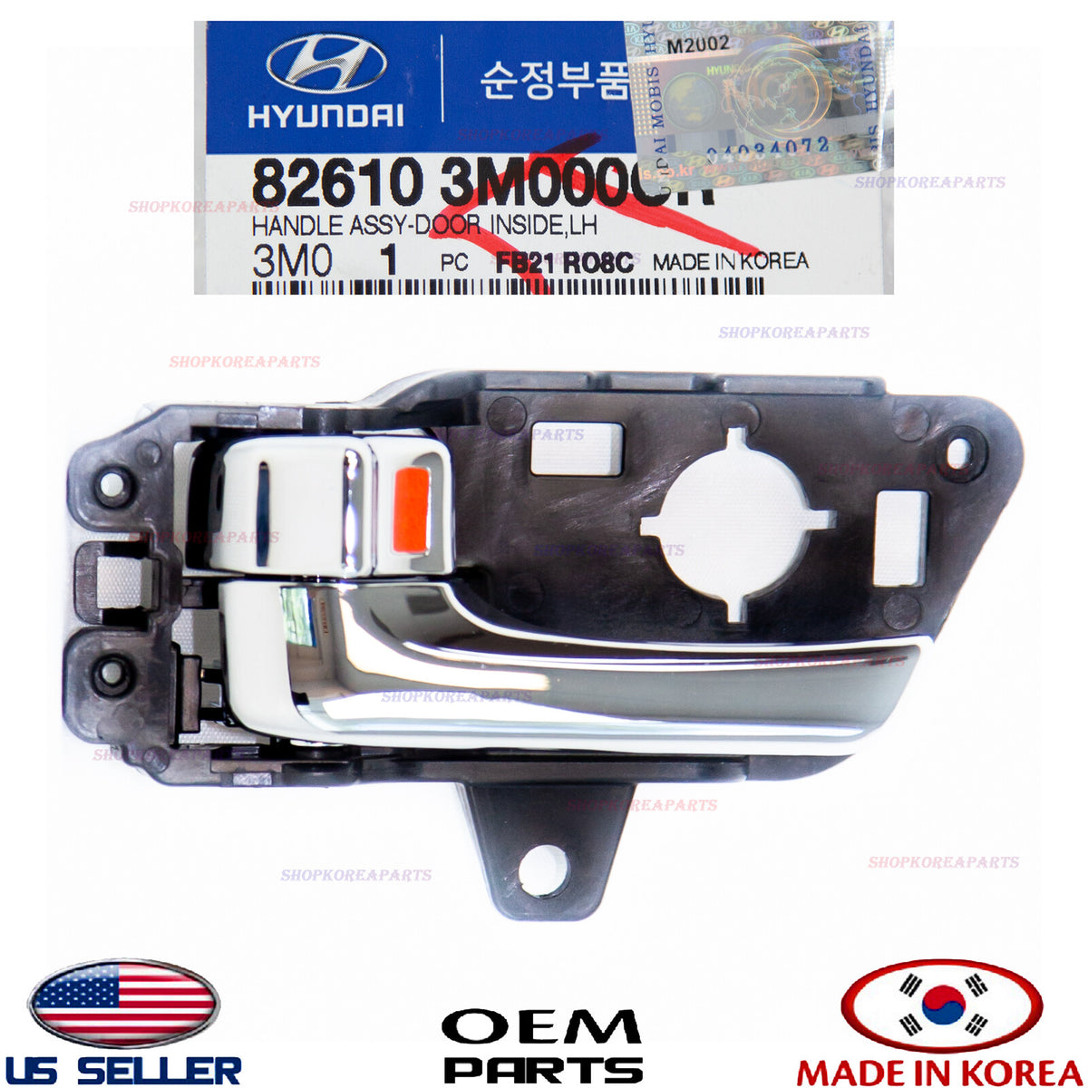 GENUINE Inside Door Handle Chrome Left Driver Side OEM Genesis Sedan 2009-2014