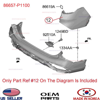 GENUINE Rear Bumper Cover Trim RIGHT Passenger Side ⭐OEM Sportage Hybrid 2023-25