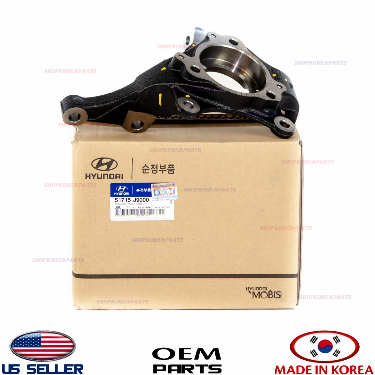 GENUINE Front Axle Steering Knuckle Driver Side LEFT OEM Hyundai Kona 2018-2023