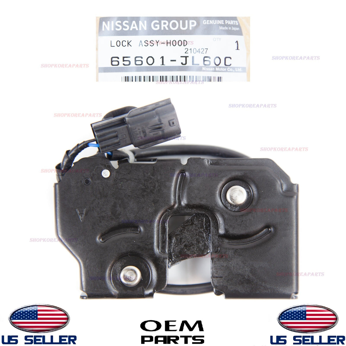 GENUINE Hood Lock Latch RIGHT Passenger OEM NISSAN INFINITI *See compatibility
