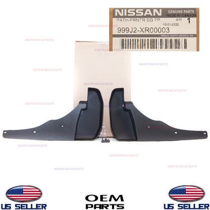 GENUINE OEM Front Splash Guards Mud Flaps 2pcs 05–12 Pathfinder / 07–21 Frontier