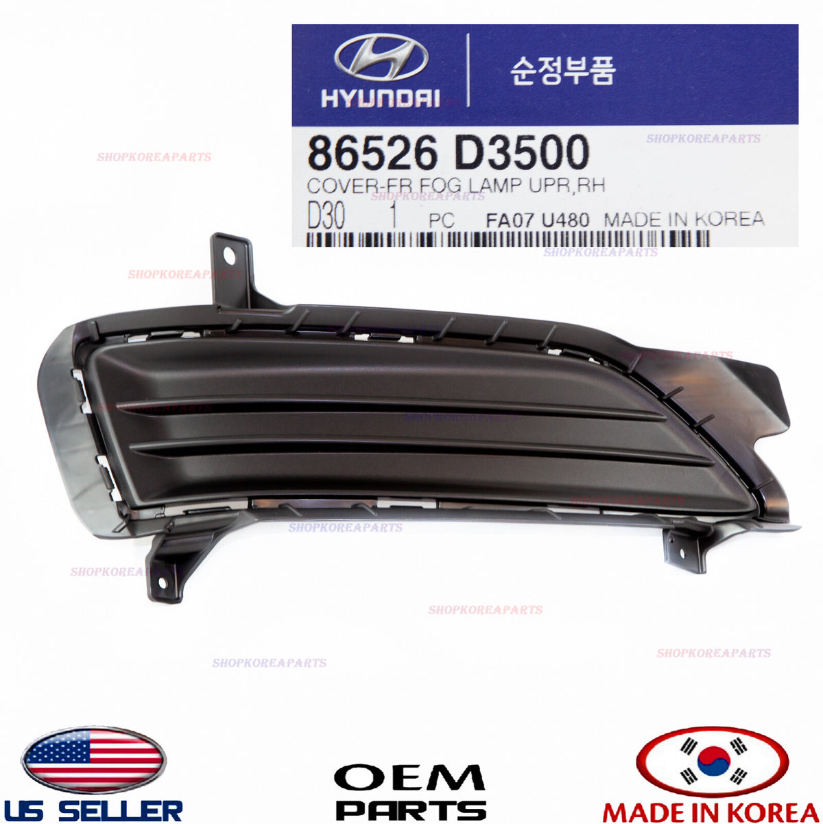 GENUINE Front Bumper Fog Lamp Cap Cover RIGHT Pass Side ⭐OEM⭐ TUCSON 2019-2021