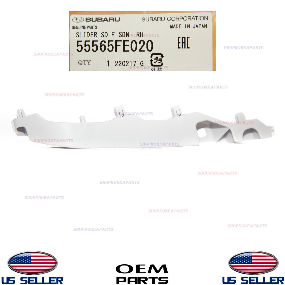 GENUINE Front Bumper Bracket Slider RIGHT Passenger Subaru Impreza Sedan 2006-07