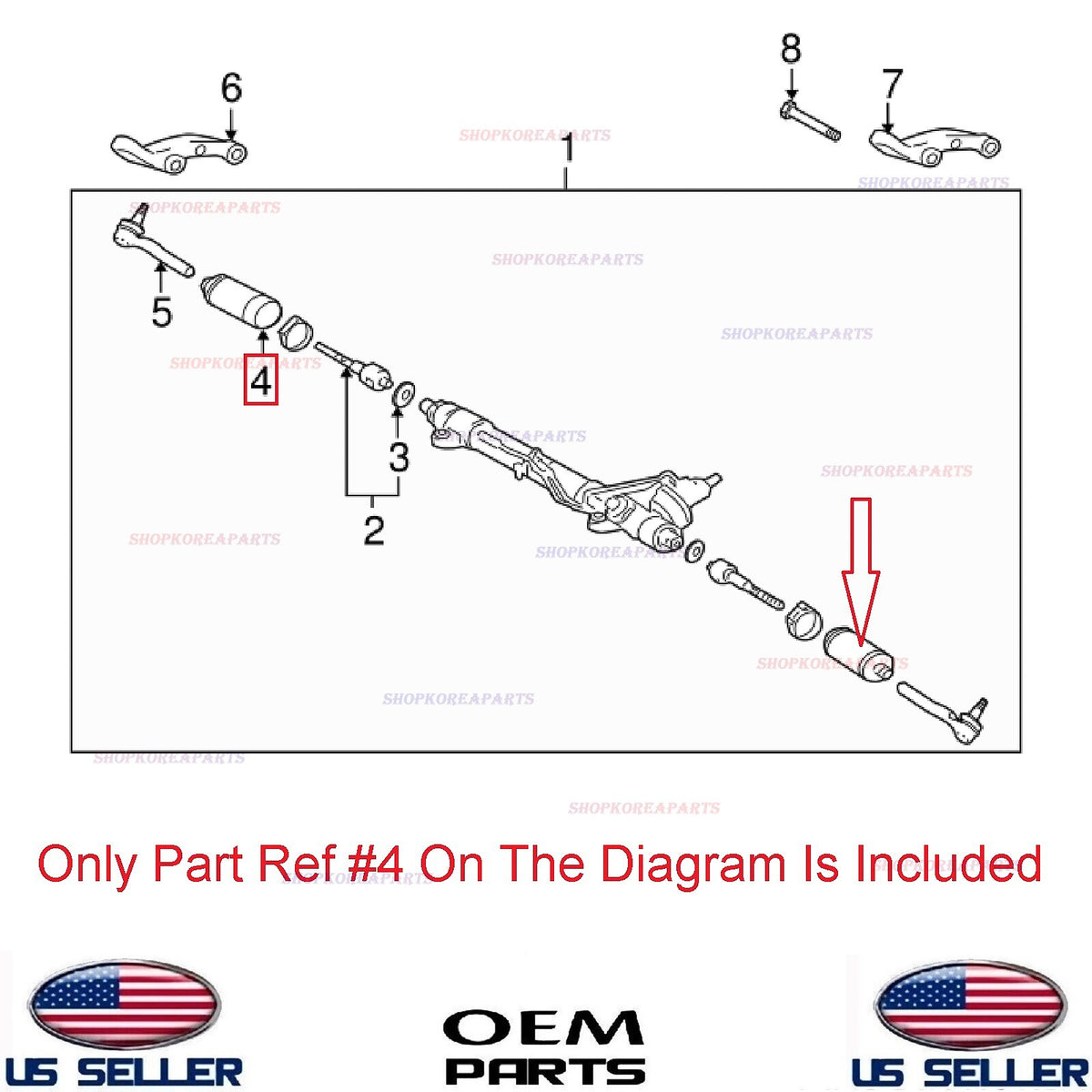 GENUINE Boot Steering Rack ⭐OEM⭐ Toyota Land Cruiser Lexus LX470 1998-2007