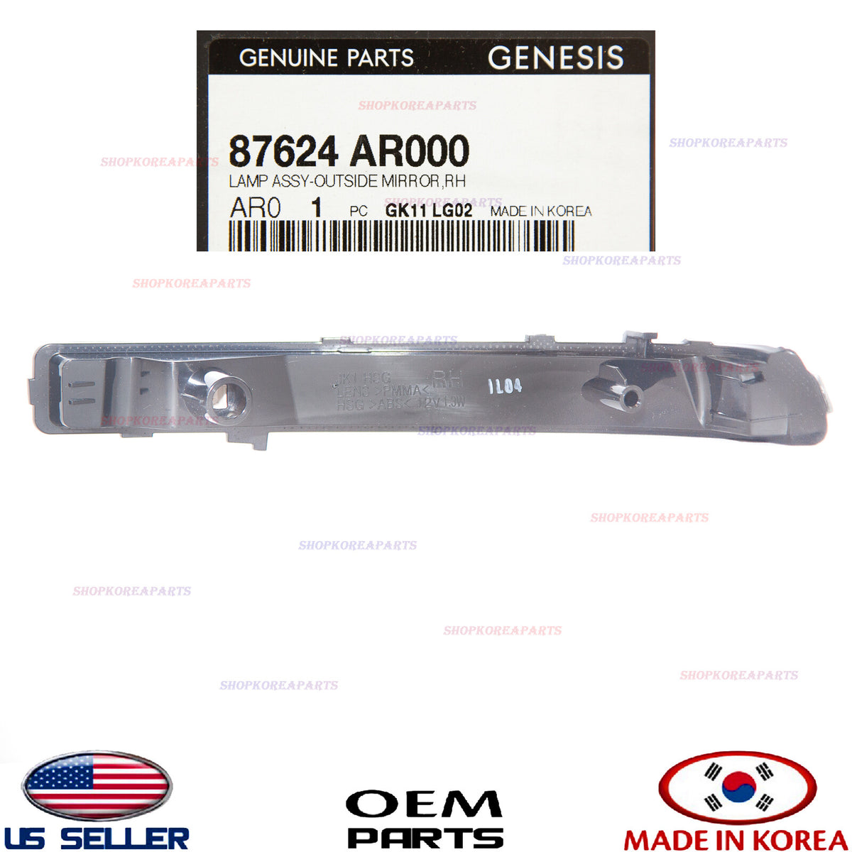 GENUINE Outside Mirror Turn Signal Lamp RIGHT Passenger Side⭐ GENESIS GV70 22-26