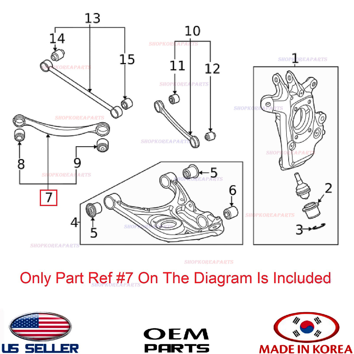 GENUINE Rear Suspension Upper Control Arm RIGHT ⭐OEM⭐ Genesis GV80 2021-2026