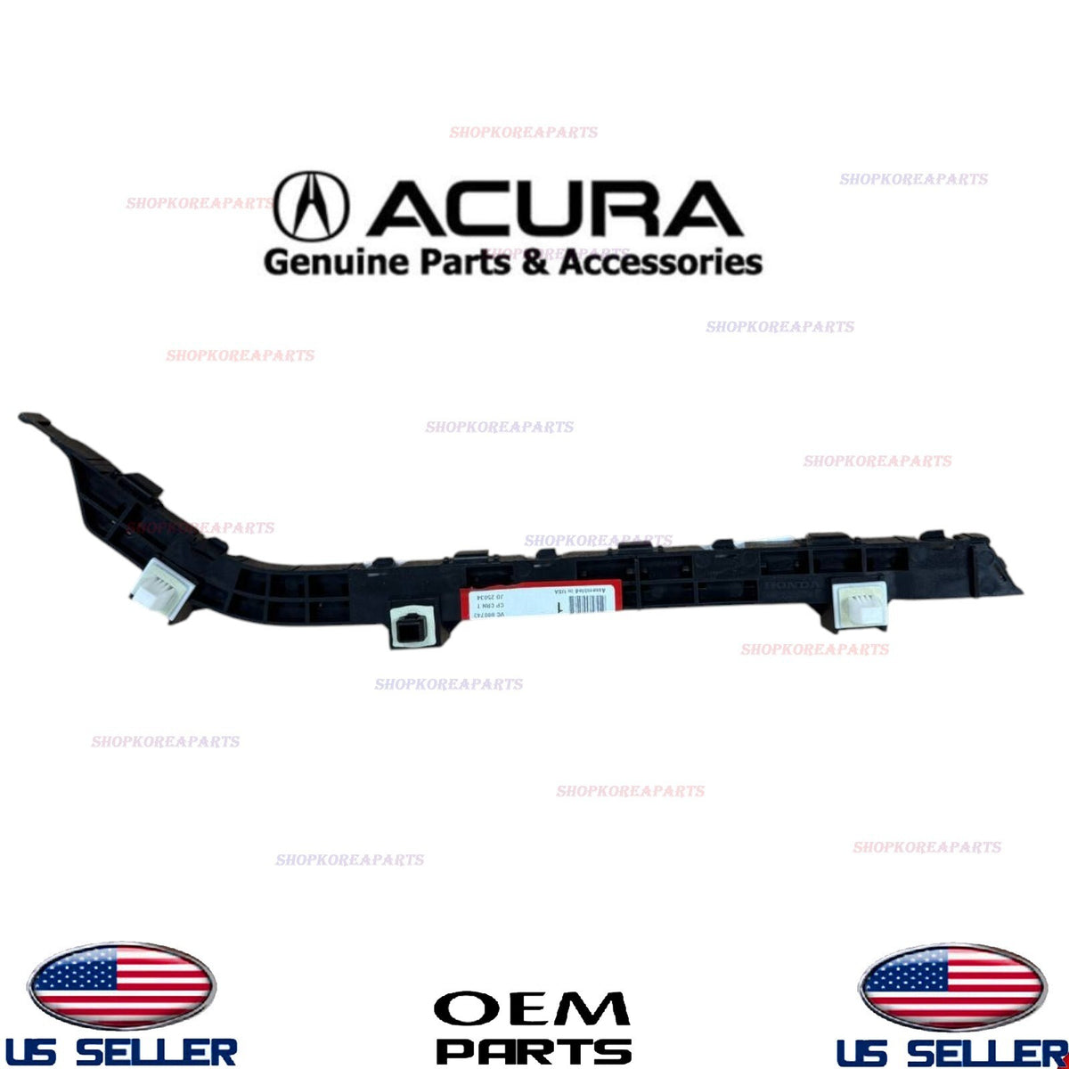 OEM 14 - 20 ACURA MDX REAR BUMPER DRIVER SIDE FENDER BRACKET HOLDER LEFT