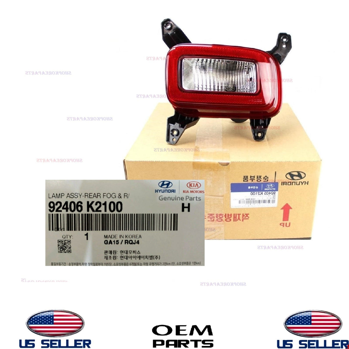 GENUINE Rear Bumper Lamp Reflector RIGHT Passenger Side 2020-2025 Hyundai Venue