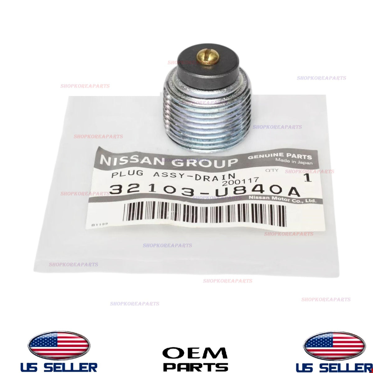 GENUINE OEM Axle Drain Plug 1990-2003 Nissan Infiniti 32103-U840A