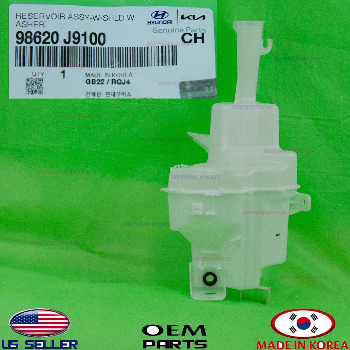 GENUINE Windshield Washer Reservoir Water Tank ⭐OEM⭐ HYUNDAI KONA 2018-2023
