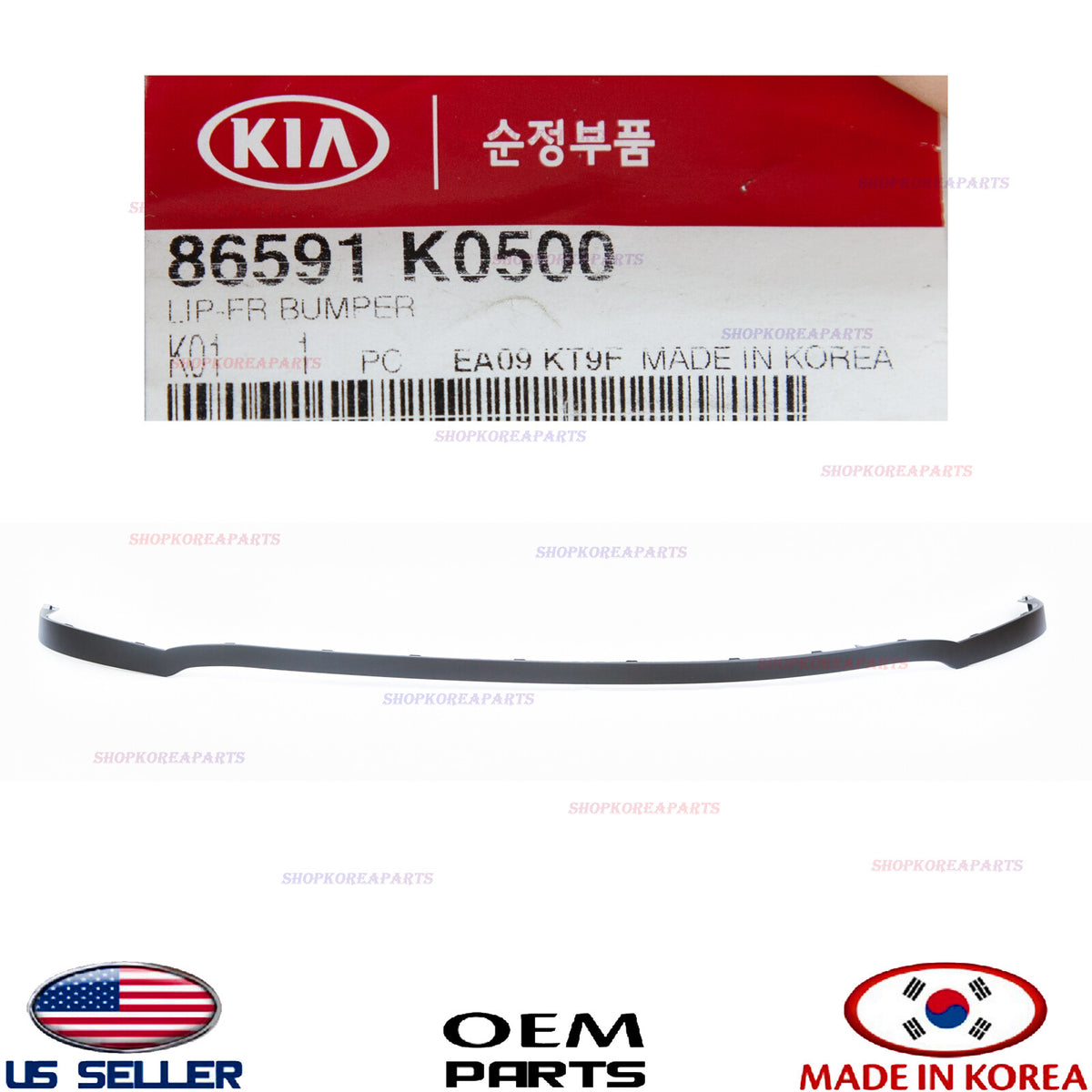 GENUINE Front Bumper Lower Deflector Chin Lip ⭐OEM⭐ Kia Soul GT 2020-2022