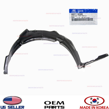 FENDER LINER FRONT LEFT SIDE GENUINE! HYUNDAI ELANTRA COUPE 2013-2014 868113X500