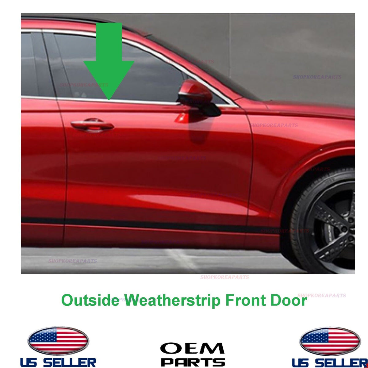 GENUINE Outside Weatherstrip Front Door RIGHT Passenger 2022-2026 Genesis GV70
