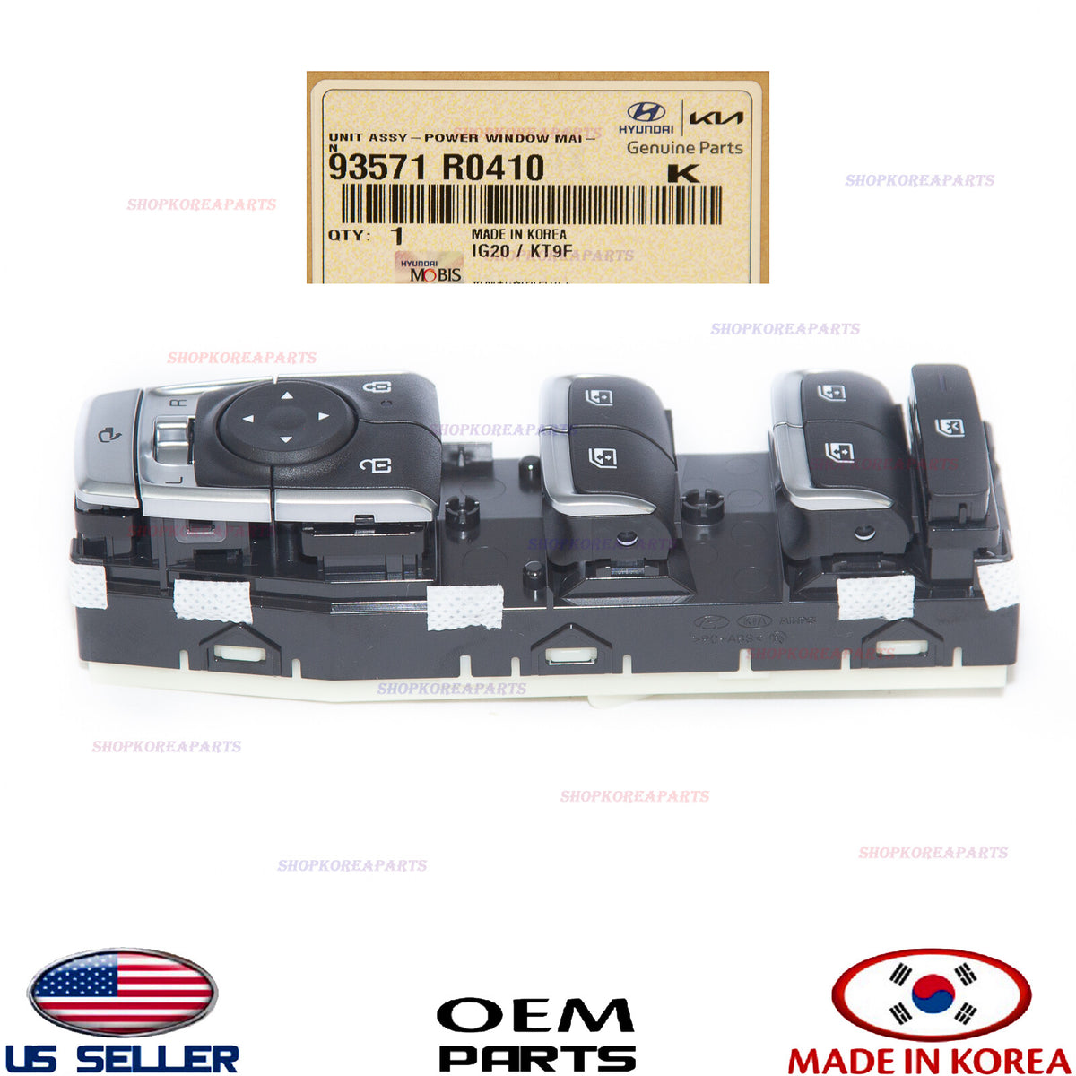 GENUINE Front Left Door Window Main Switch Assy ⭐OEM⭐ Kia Carnival 2022-2025