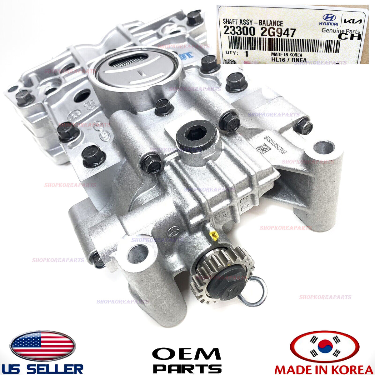 GENUINE Engine Balance Shaft Oil Pump ⭐ HYUNDAI KIA 2.0 Turbo *See compatibility