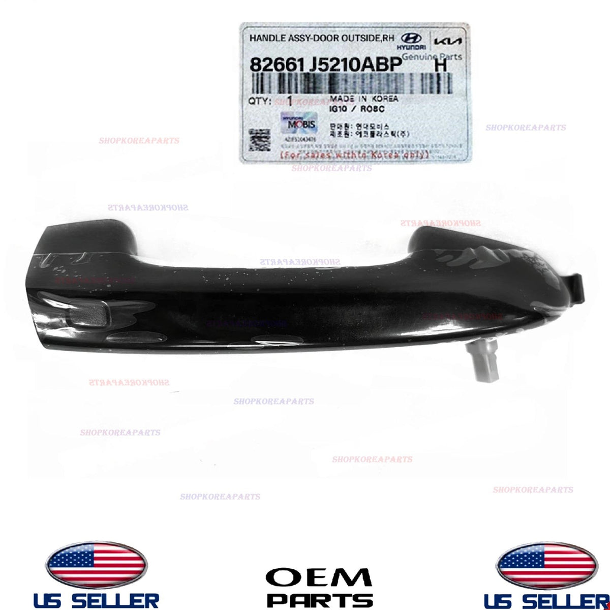 GENUINE Front RIGHT Door Outside Handle BLACK Passenger Side 2018-23 Kia Stinger