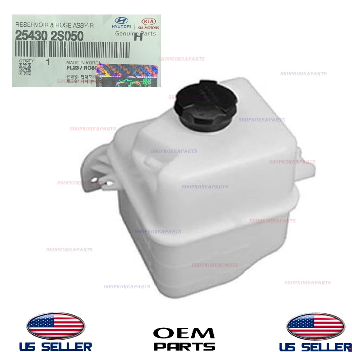 OEM Engine Coolant Reservoir Tank 2014-15 Hyundai Tucson 2014-16 Kia Sportage