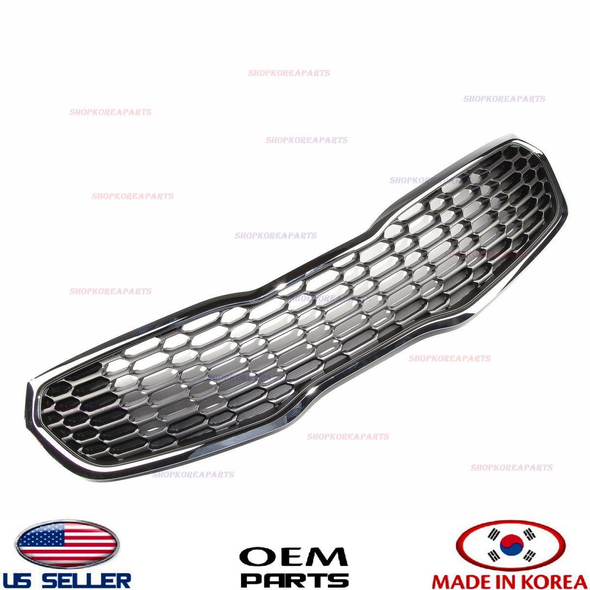 GRILLE RADIATOR FRONT BUMPER 【GENUINE】 KIA FORTE 2014-2016 【CHROME】 86350A7500
