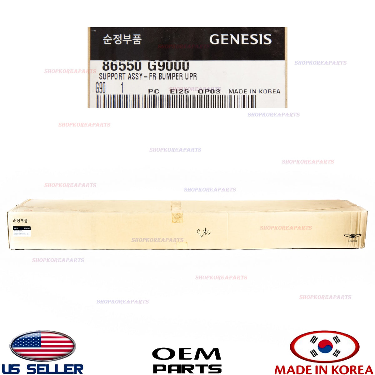 GENUINE Front Bumper Upper Support OEM Genesis G70 2019-2021 86550-G9000