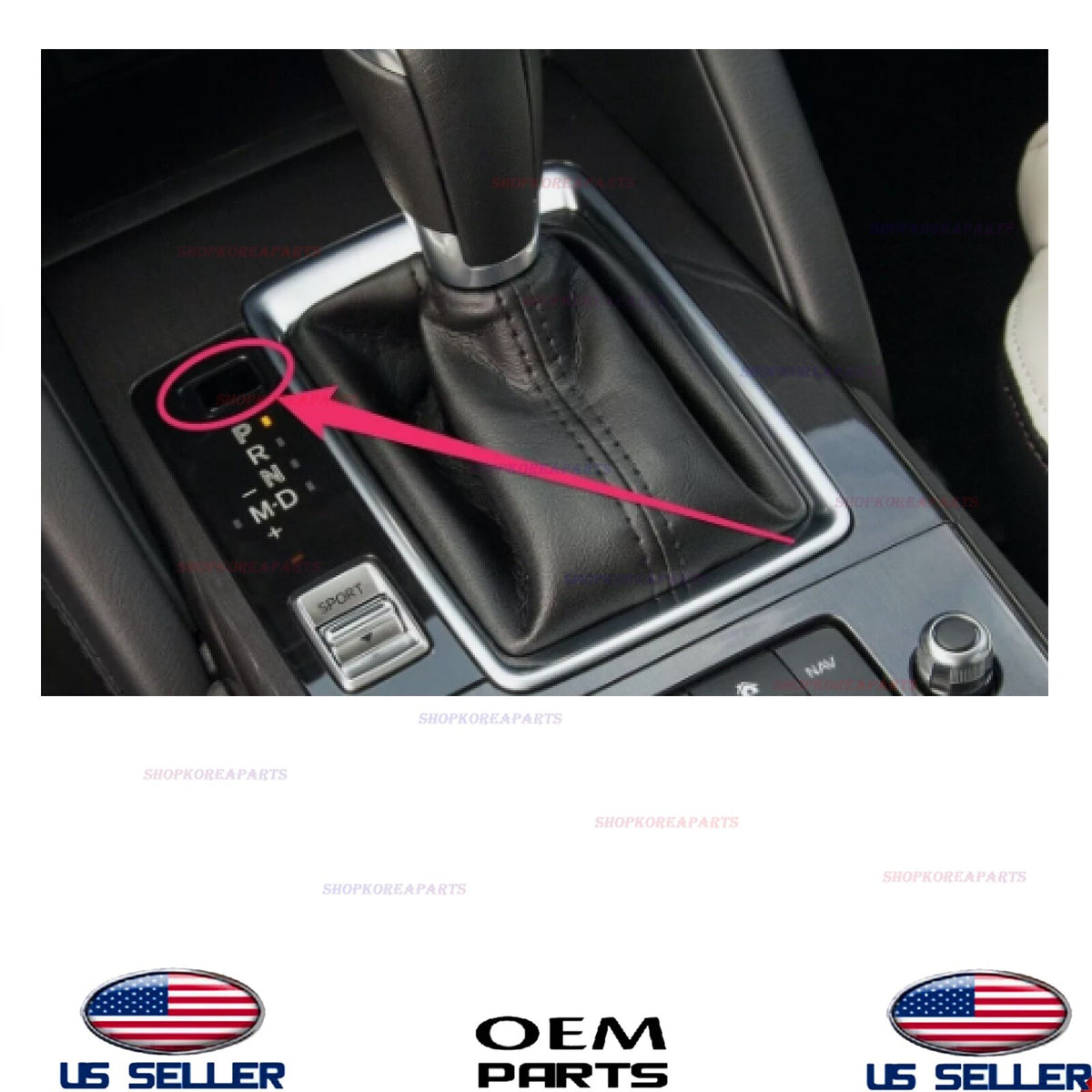 GENUINE OEM Shift Lock Override Cover 2016 Mazda CX-5 KA0H-64-393