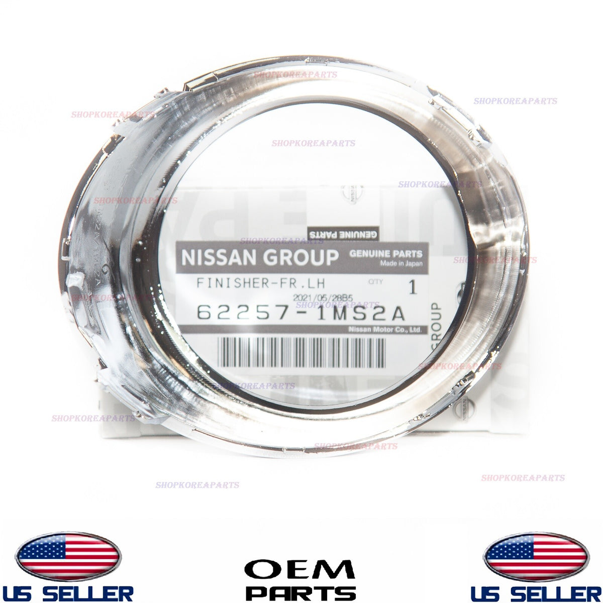 GENUINE Chrome Trim Bezel Ring Fog Lamp Driver Side INFINITI *See compatibility