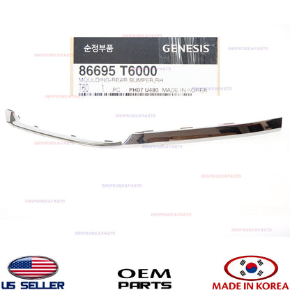 GENUINE Rear Bumper Chrome Molding RIGHT Passenger Side OEM GENESIS GV80 2021-24