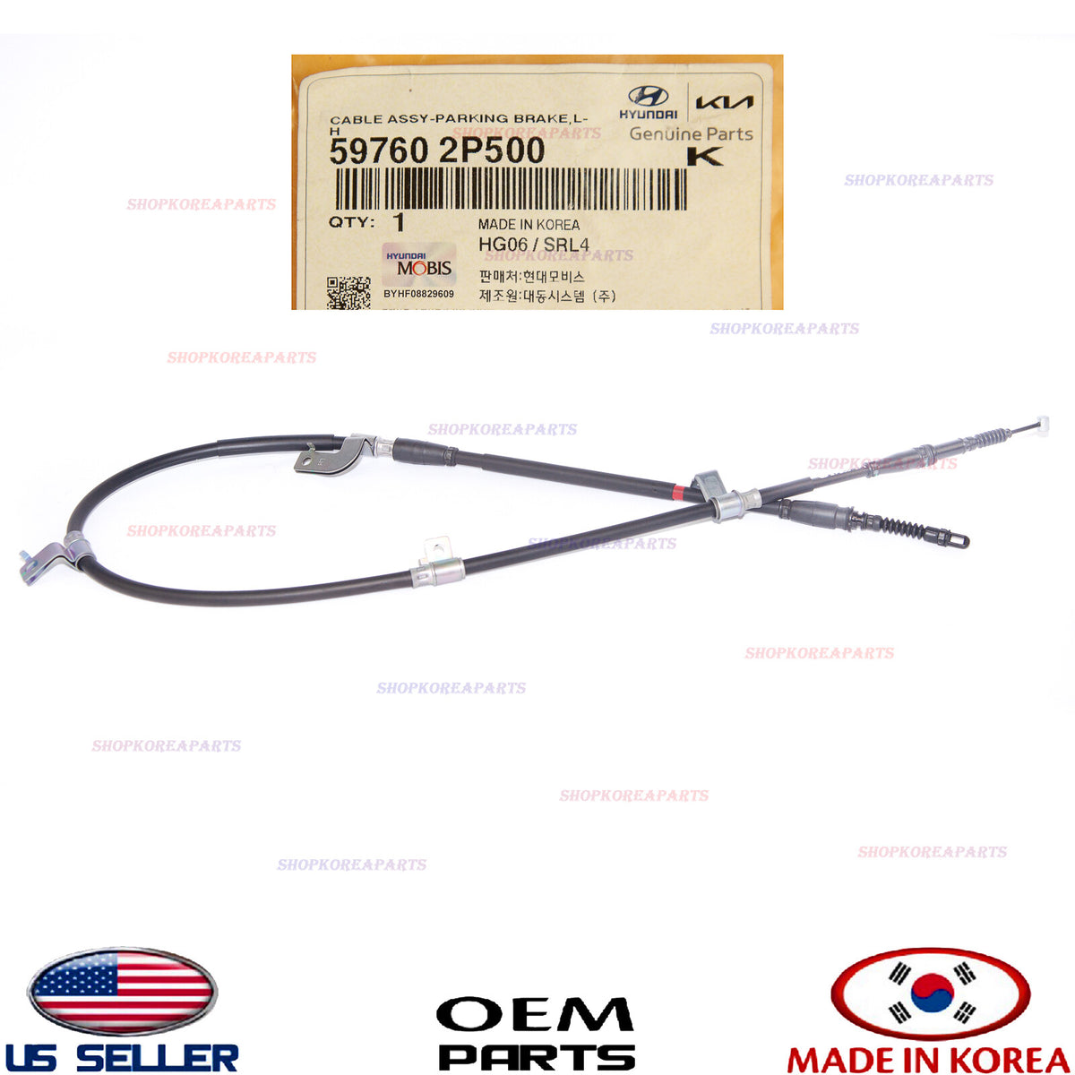 GENUINE Parking Brake Cable LEFT Driver Side ⭐OEM⭐ Kia Sorento 59760-2P500