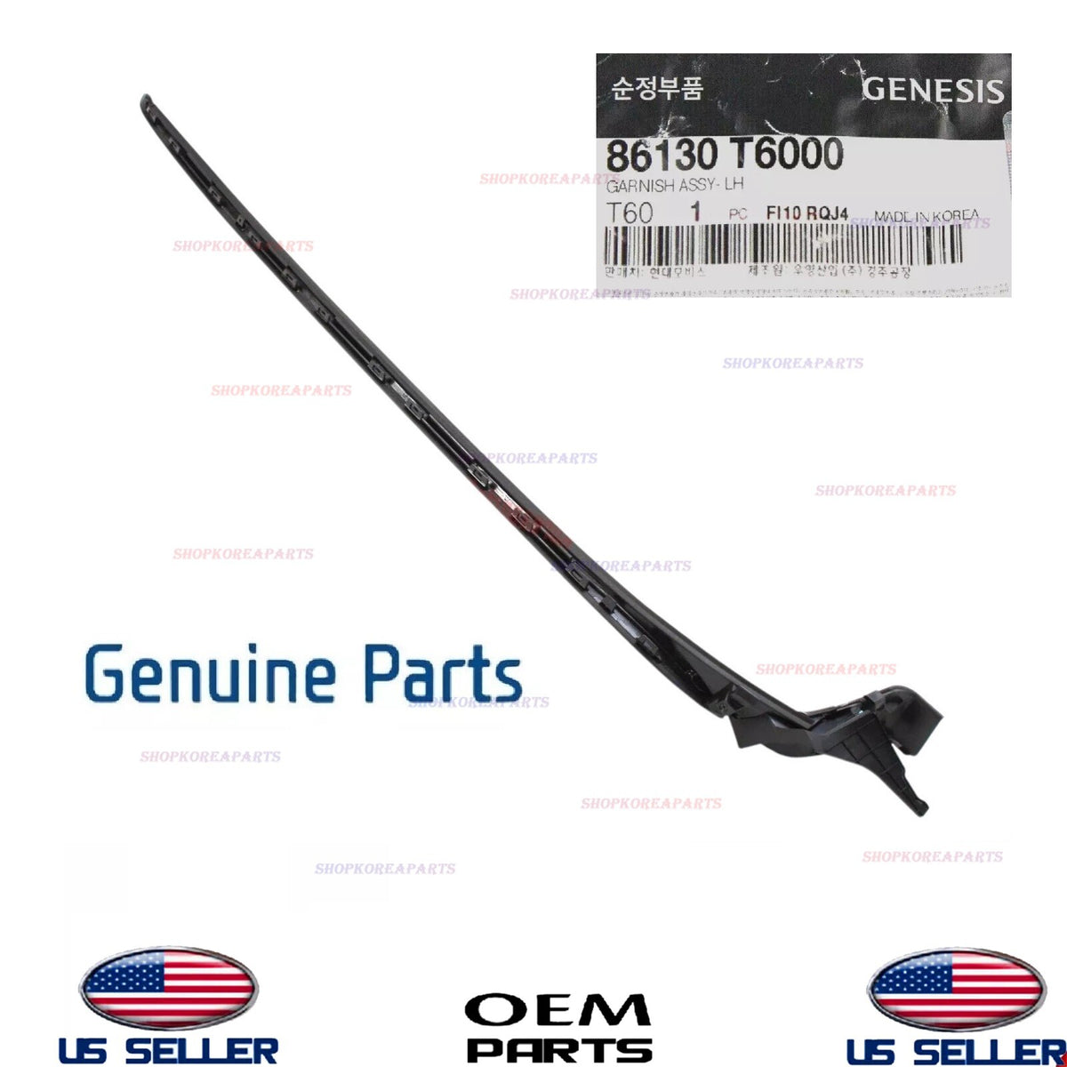 GENUINE Windshield Pillar Trim Molding LEFT Genesis GV80 2021-2025 86130-T6000